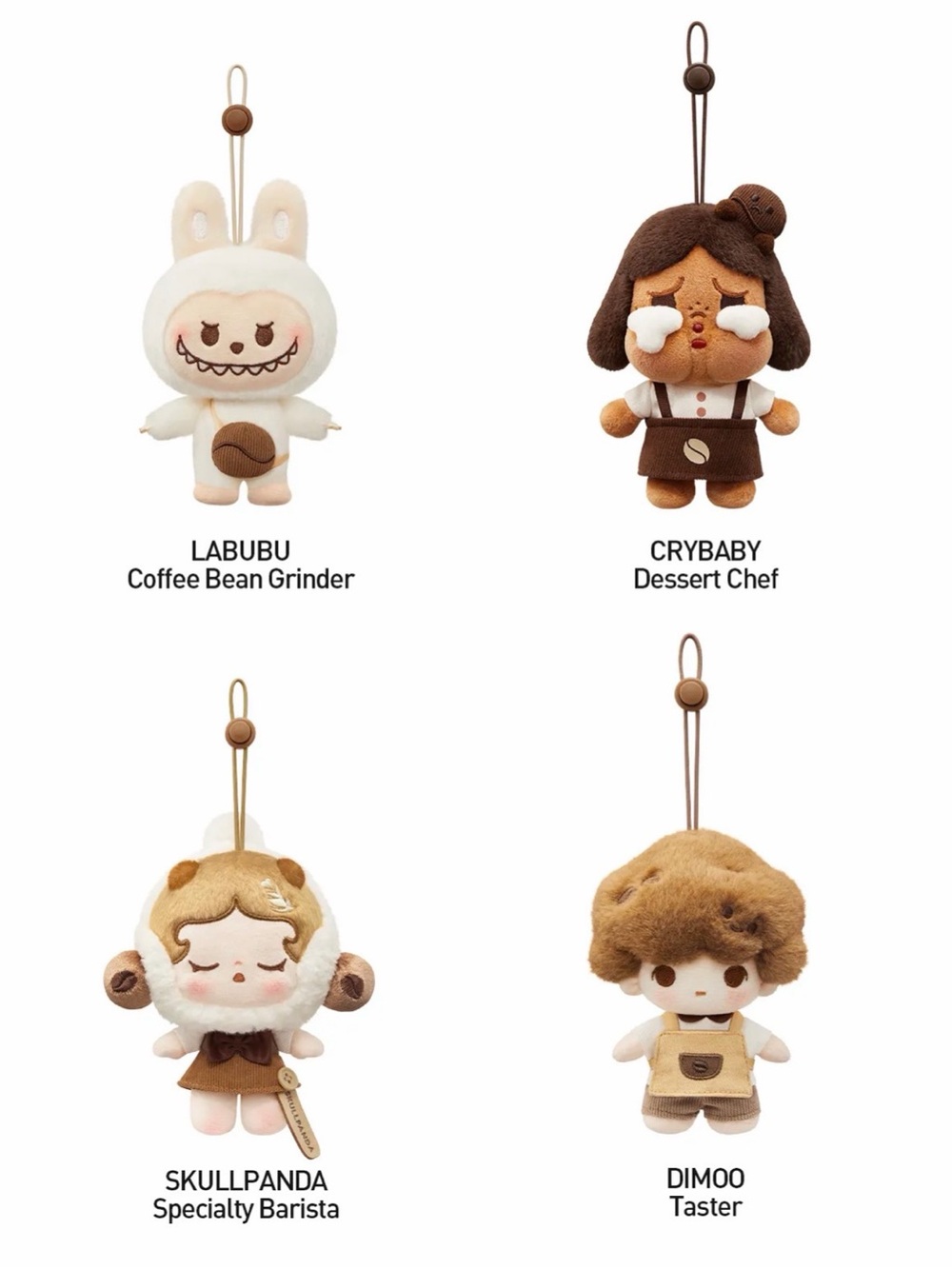 Pop Mart Labubu Coffee Bean Grinder plush pendant - Picture 2 of 4